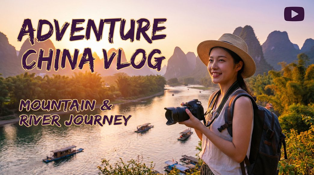 瘦猴眼镜妹旅行VLOG视频